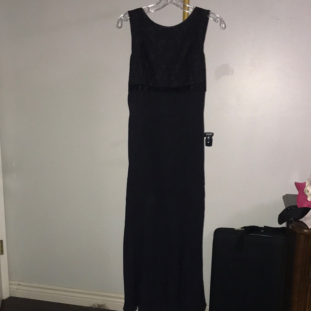 Vintage Whimsigoth Black Sleeveless Evening Dress